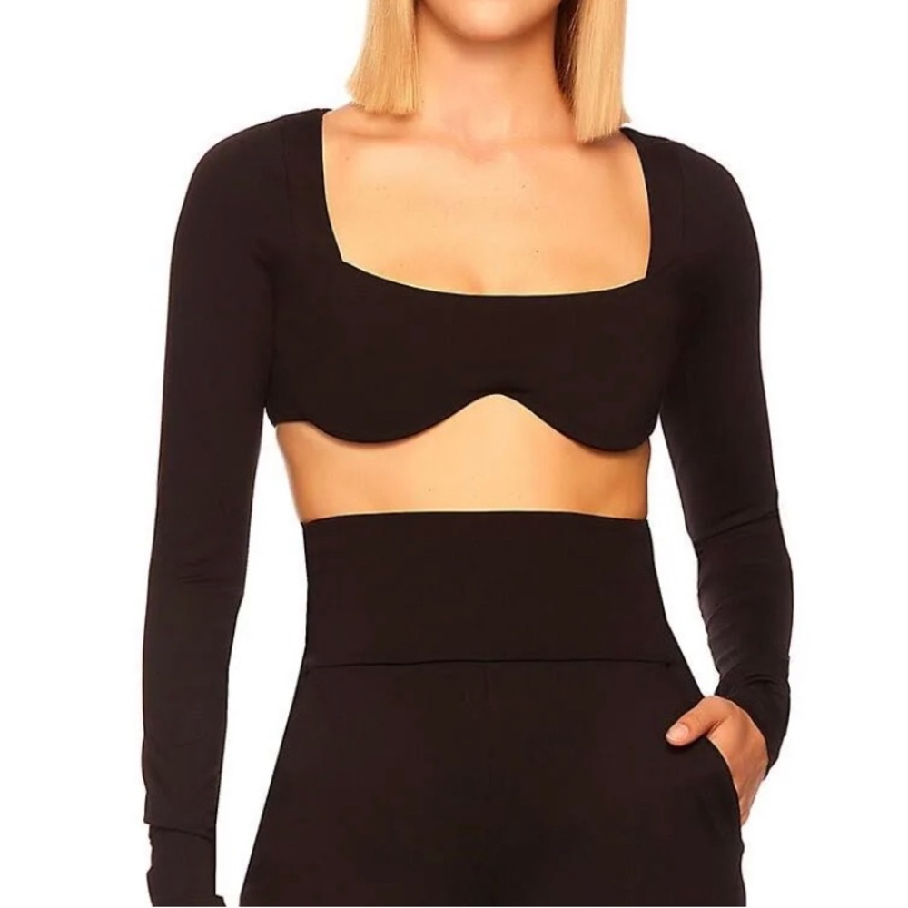 Reverse Sweetheart black Crop Top